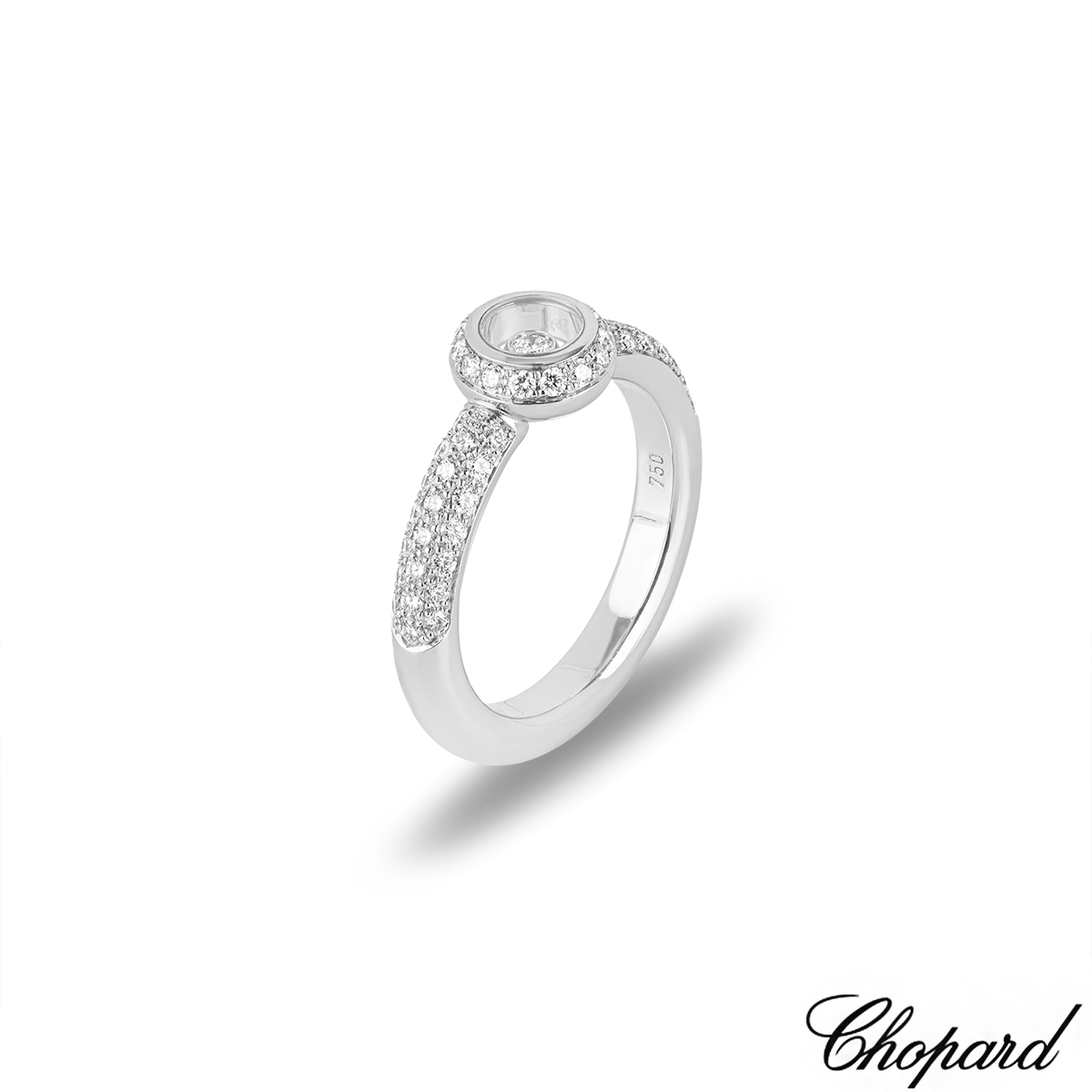Chopard White Gold Happy Diamonds Ring 82/2902-1109